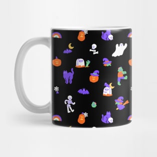 Haunted Halloween Friends Pattern Mug